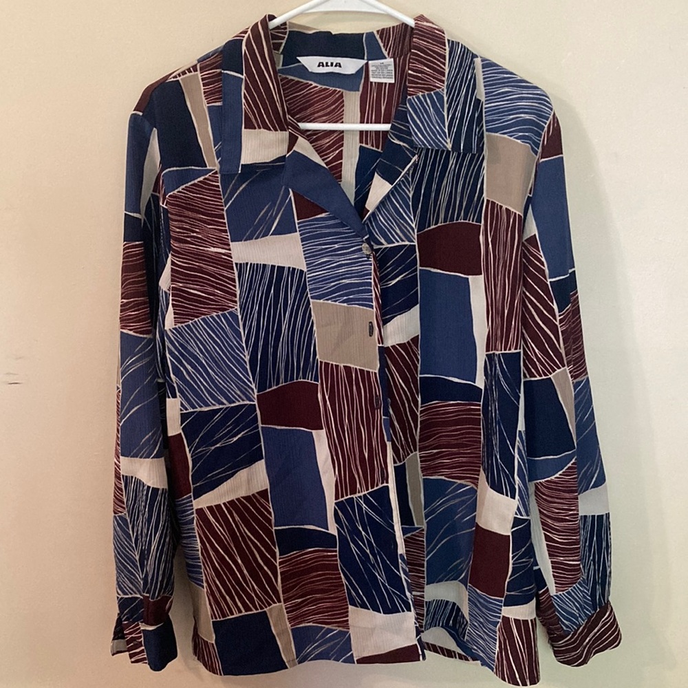 Alia blouse, size 14, 100% polyester
